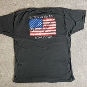 Red White and Blue Collar Patriotic Tee